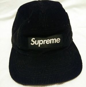 Corduroy Supreme Box Logo Camp Cap